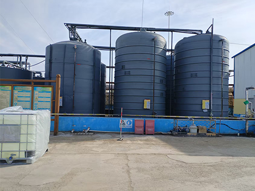 a corner of the factory area